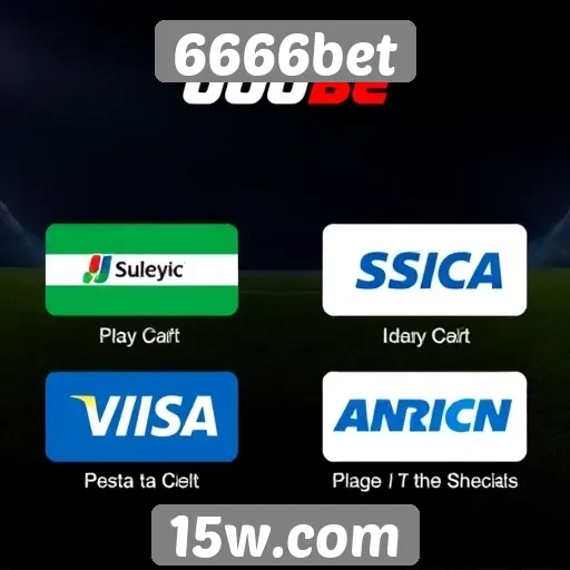 Métodos de pagamento aceitos na 6666bet